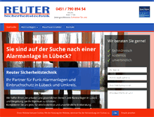 Tablet Screenshot of alarmanlagen-luebeck.de